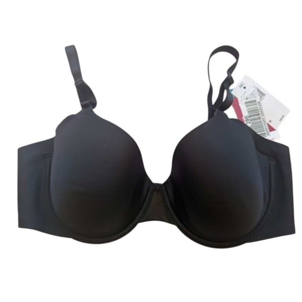 Olga by Warners No Side Effects Underwire Bra Black‎ 36C GB0561A New